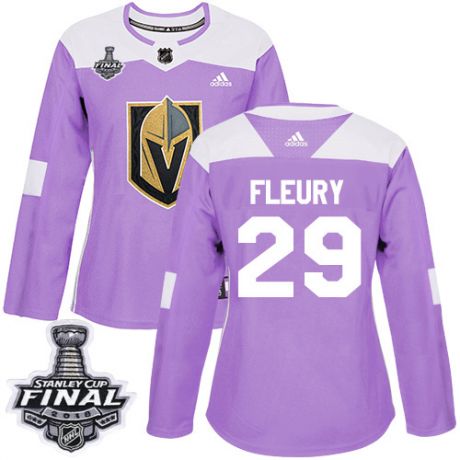 womens marc andre fleury vegas golden knights jersey purple adidas 29 nhl 2018 stanley cup final aut