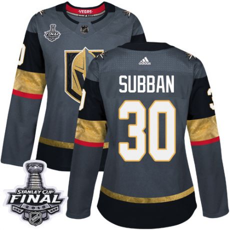 womens malcolm subban vegas golden knights jersey gray adidas 30 nhl home 2018 stanley cup final aut