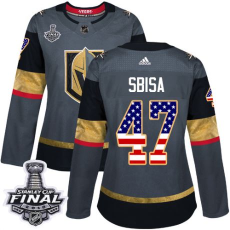 womens luca sbisa vegas golden knights jersey gray adidas 47 nhl 2018 stanley cup final authentic us