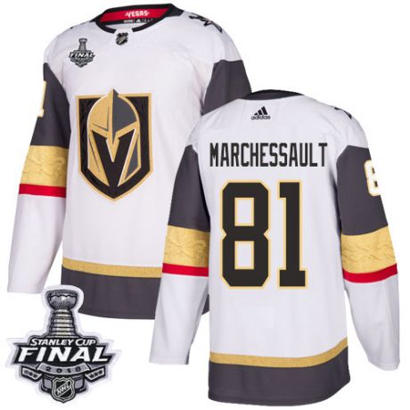 womens jonathan marchessault vegas golden knights jersey white adidas 81 nhl away 2018 stanley cup f