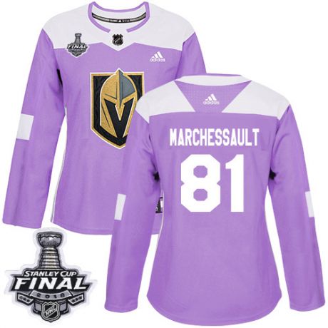 womens jonathan marchessault vegas golden knights jersey purple adidas 81 nhl 2018 stanley cup final