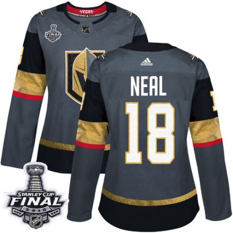 womens james neal vegas golden knights jersey gray adidas 18 nhl home 2018 stanley cup final authent