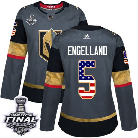 womens deryk engelland vegas golden knights jersey gray adidas 5 nhl 2018 stanley cup final authenti