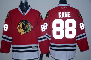 Blackhawks 88 Patrick Kane Red Reflective Edition Reebok Jersey