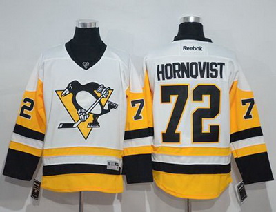 Penguins #72 Patric Hornqvist White New Away Stitched NHL Jersey