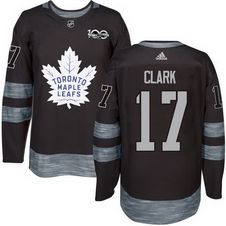 Maple Leafs #17 Wendel Clark Black 1917 2017 100th Anniversary S