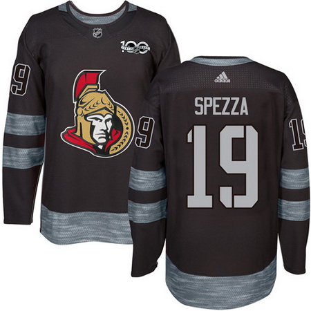 Senators #19 Jason Spezza Black 1917 2017 100th Anniversary Stit