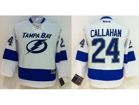 Women Tampa Bay Lightning #24 Ryan Callahan White NHL Jersey