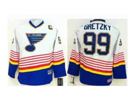 Youth NHL Jerseys St. Louis Blues #99 Gretzky white