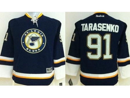 Youth St. Louis Blues #91 Vladimir Tarasenko Navy Blue Alternate Stitched NHL jersey