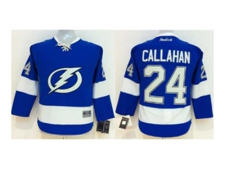 Youth NHL Jerseys Tampa Bay Lightning #24 Callahan blue