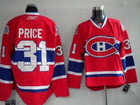 Youth KIDS Montreal Canadiens #31 Carey Price Red Jersey