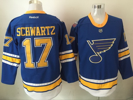 Blues 17 Jaden Schwartz Blue 2017 Winter Classic Reebok Jersey