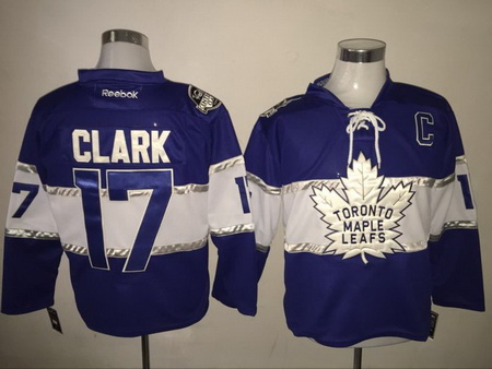 Maple Leafs 17 Wendel Clark Blue 2017 Centennial Classic Reebok 