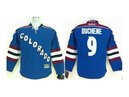 Youth nhl jerseys colorado avalanche #9 duchene lt.blue