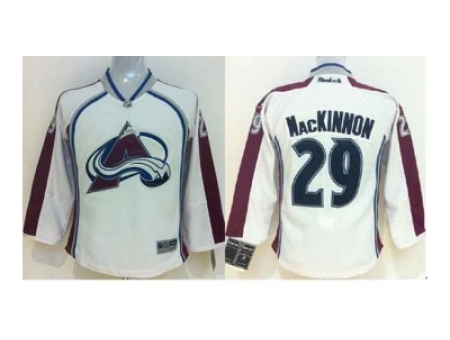 Youth nhl jerseys colorado avalanche #29 mackinnon white