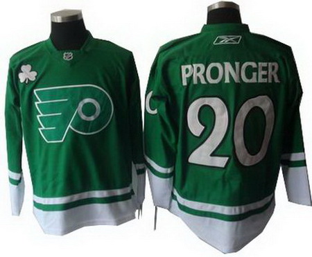 Youth Philadelphia Flyers #20 Chris Pronger jerseys green