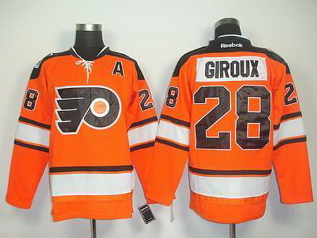 Youth Philadelphia Flyers #28 CLAUDE GIROUX 2012 orange Winter Classic Premier Jersey