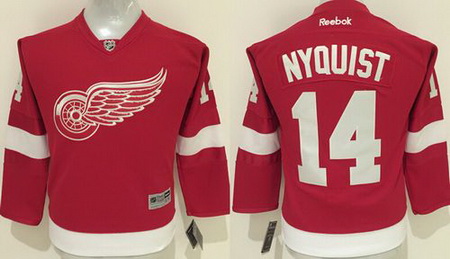 Red Wings #14 Pavel Datsyuk Red Home Stitched Youth NHL Jersey II