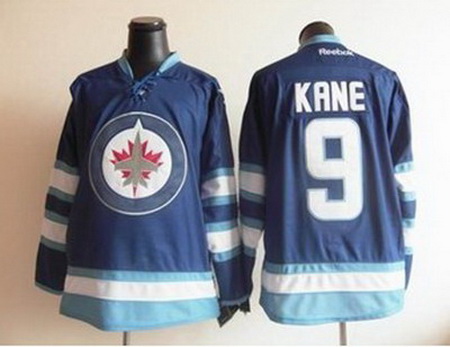 Youth kids 2011 new Winnipeg Jets 9# Evander Kane blue jerseys