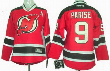 Youth New Jersey Devils #9 Zach parise red jerseys