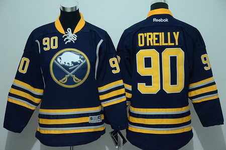 Sabres #90 Ryan O 27Reilly Navy Blue Youth Stitched NHL Jersey