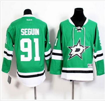 Youth Dallas Stars #91 Tyler Seguin Green Stitched NHL Jersey