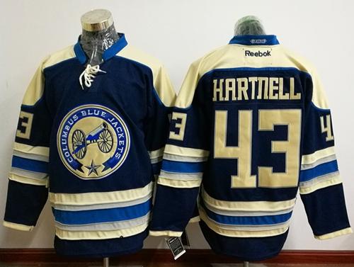 Blue Jackets #43 Scott Hartnell Navy Blue Alternate Stitched NHL Jersey