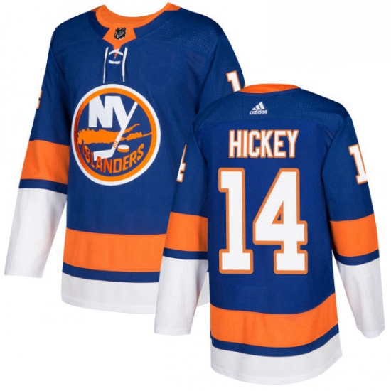 Mens Adidas New York Islanders 14 Thomas Hickey Authentic Royal Blue Home NHL Jersey