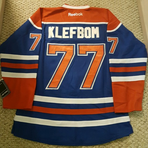 Edmonton Oilers #77 Klefbom NHL Hockey Jersey