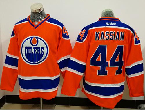 Oilers #44 Zack Kassian Orange Alternate Stitched NHL Jersey