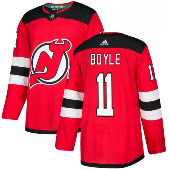 Mens Adidas New Jersey Devils 11 Brian Boyle Authentic Red Home 