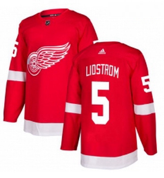 Youth Adidas Detroit Red Wings 5 Nicklas Lidstrom Premier Red Home NHL Jersey