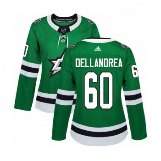 Womens Adidas Dallas Stars 60 Ty Dellandrea Premier Green Home NHL Jersey