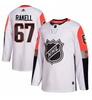 Youth Adidas Anaheim Ducks 67 Rickard Rakell Authentic White 2018 All Star Pacific Division NHL Jers