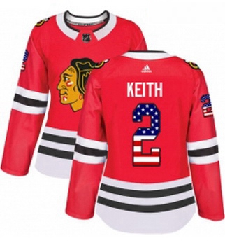 Womens Adidas Chicago Blackhawks 2 Duncan Keith Authentic Red US