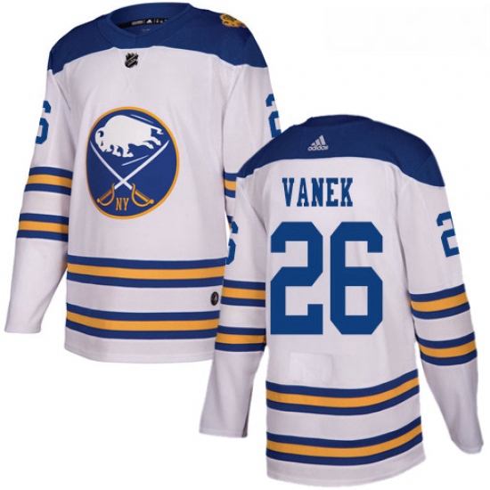 Youth Adidas Buffalo Sabres 26 Thomas Vanek Authentic White 2018