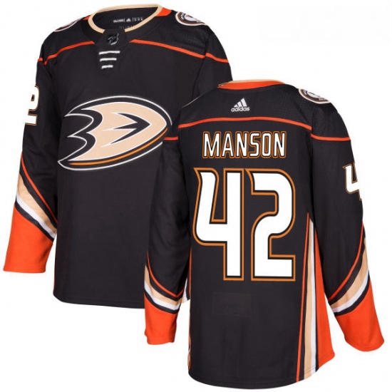 Youth Adidas Anaheim Ducks 42 Josh Manson Authentic Black Home N