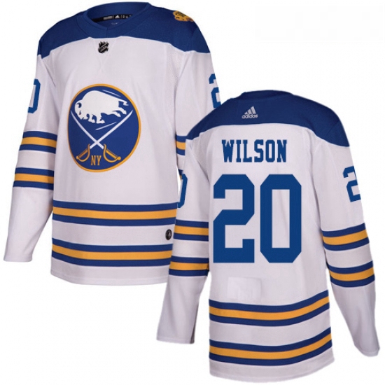 Youth Adidas Buffalo Sabres 20 Scott Wilson Authentic White 2018