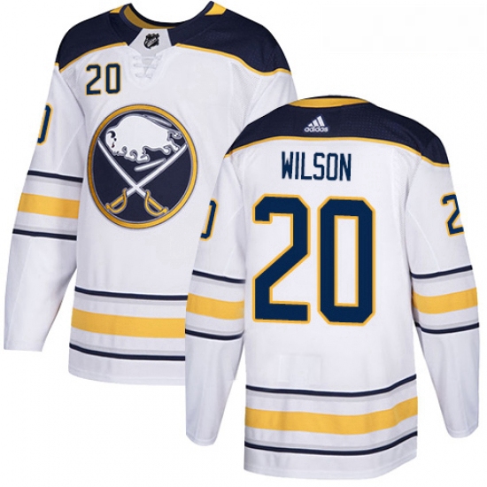 Youth Adidas Buffalo Sabres 20 Scott Wilson Authentic White Away NHL Jersey