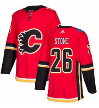 Youth Adidas Calgary Flames 26 Michael Stone Authentic Red Home NHL Jersey