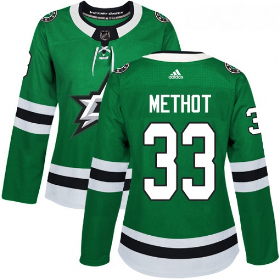 Womens Adidas Dallas Stars 33 Marc Methot Premier Green Home NHL Jersey