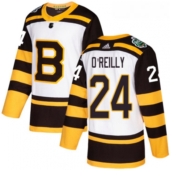 Youth Adidas Boston Bruins 24 Terry OReilly Authentic White 2019