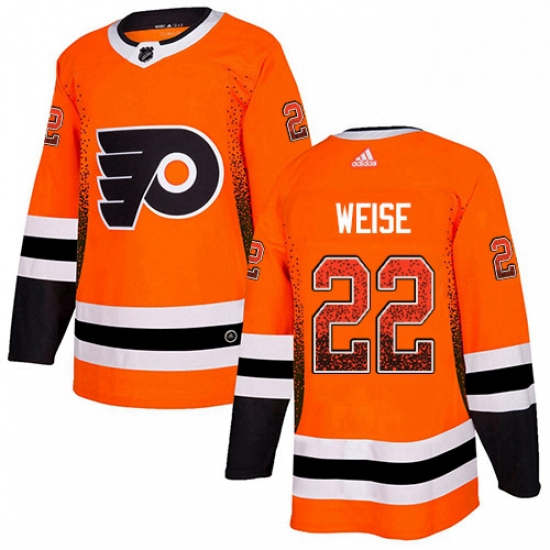 Mens Adidas Philadelphia Flyers 22 Dale Weise Authentic Orange D