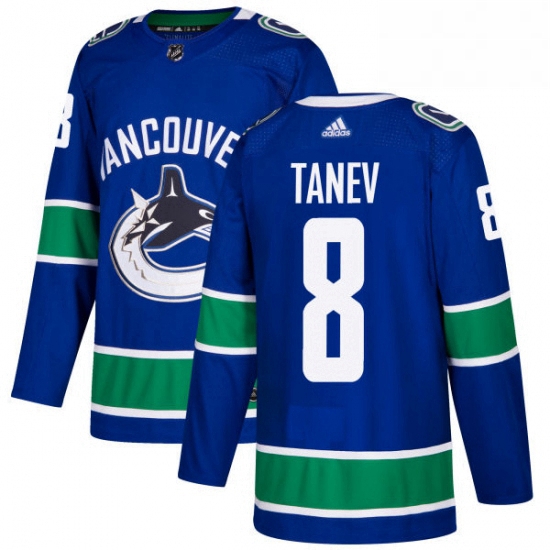 Mens Adidas Vancouver Canucks 8 Christopher Tanev Premier Blue H