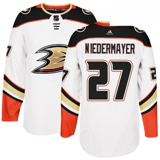 Mens Adidas Anaheim Ducks 27 Scott Niedermayer Authentic White A