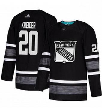 Mens Adidas New York Rangers 20 Chris Kreider Black 2019 All Star Game Parley Authentic Stitched NHL