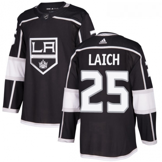 Youth Adidas Los Angeles Kings 25 Brooks Laich Authentic Black Home NHL Jersey