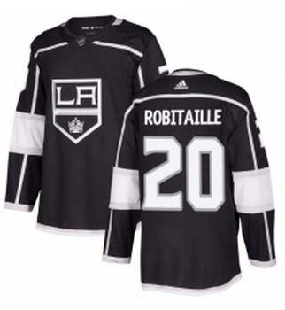 Youth Adidas Los Angeles Kings 20 Luc Robitaille Authentic Black Home NHL Jersey