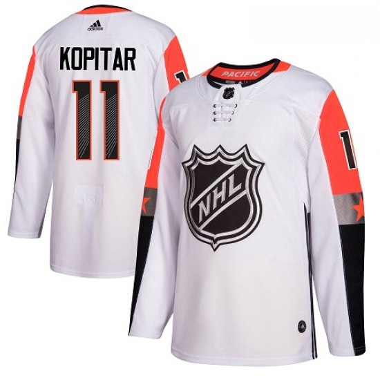 Youth Adidas Los Angeles Kings 11 Anze Kopitar Authentic White 2018 All Star Pacific Division NHL Je